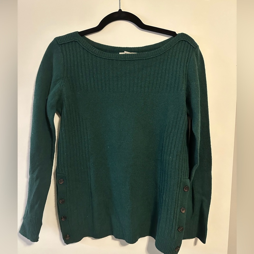 Madewell Forest Green Wool Sweater Size XS